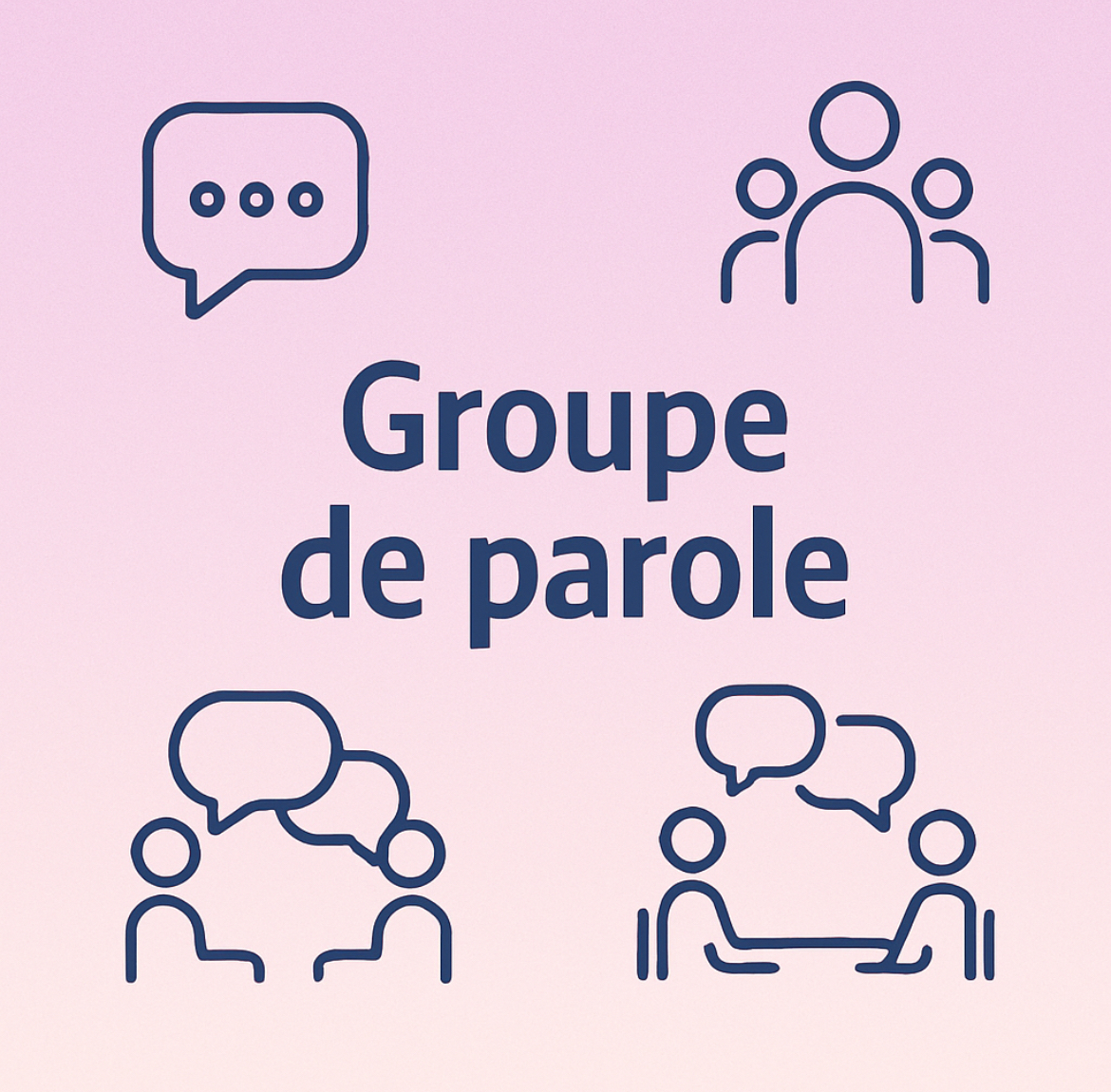 Icône groupe parole